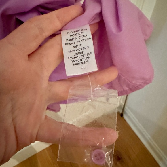 Entro Lilac Embroidered Mini Dress (Lined & with Pockets) - Picture 6 of 14